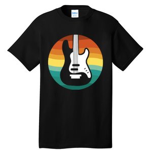 Electric Guitar Retro Sunset Tall T-Shirt