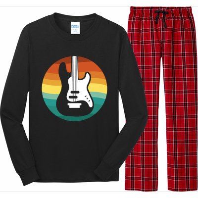 Electric Guitar Retro Sunset Long Sleeve Pajama Set