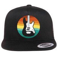 Electric Guitar Retro Sunset Flatbill Hat