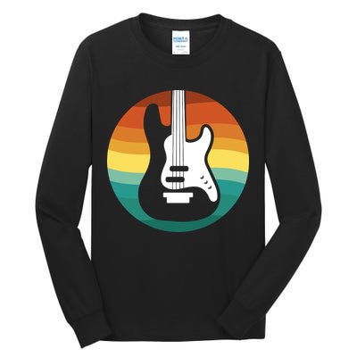 Electric Guitar Retro Sunset Tall Long Sleeve T-Shirt