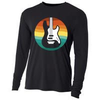 Electric Guitar Retro Sunset Cooling Performance Long Sleeve Crew