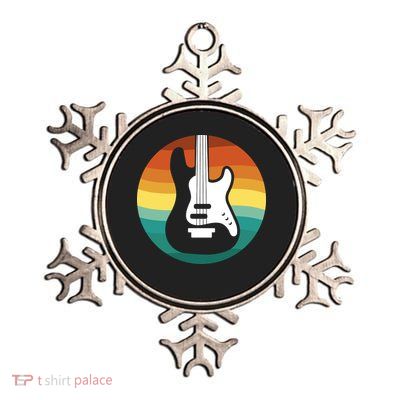Electric Guitar Retro Sunset Metallic Star Ornament