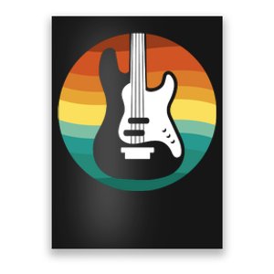 Electric Guitar Retro Sunset Poster