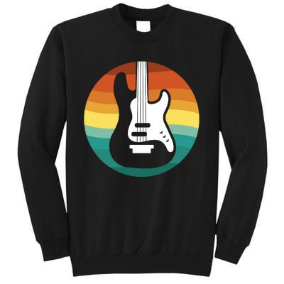 Electric Guitar Retro Sunset Tall Sweatshirt