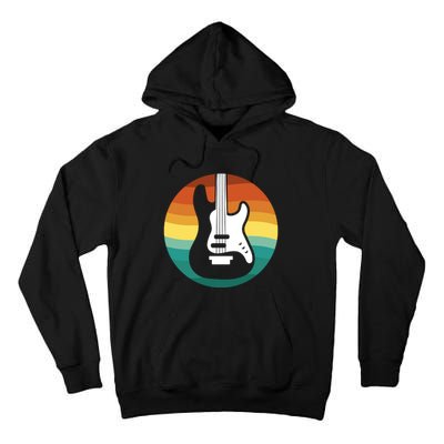 Electric Guitar Retro Sunset Tall Hoodie