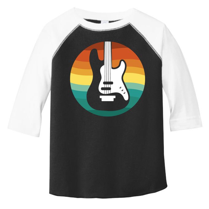 Electric Guitar Retro Sunset Toddler Fine Jersey T-Shirt