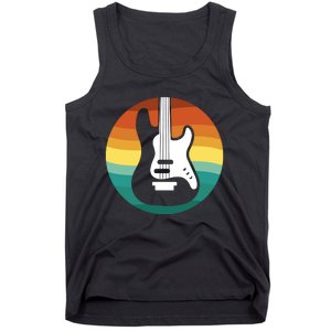 Electric Guitar Retro Sunset Tank Top