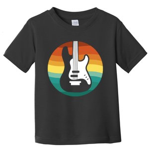 Electric Guitar Retro Sunset Toddler T-Shirt