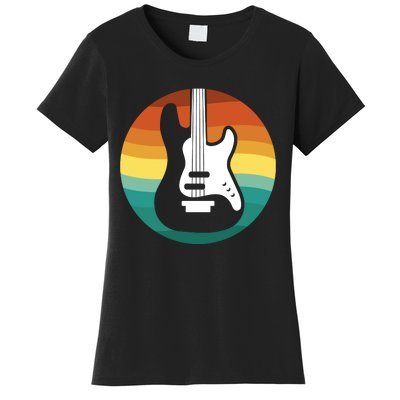 Electric Guitar Retro Sunset Women's T-Shirt