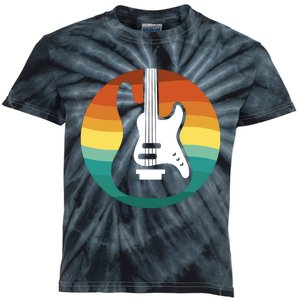 Electric Guitar Retro Sunset Kids Tie-Dye T-Shirt