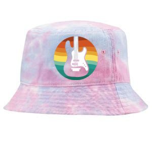 Electric Guitar Retro Sunset Tie-Dyed Bucket Hat