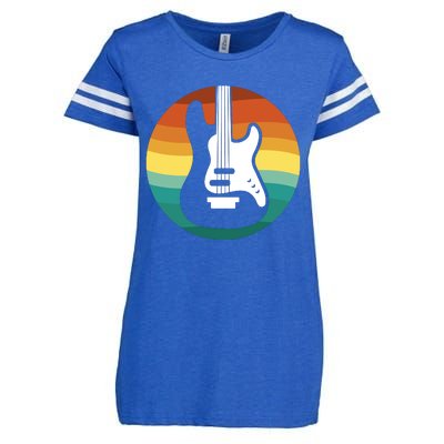 Electric Guitar Retro Sunset Enza Ladies Jersey Football T-Shirt