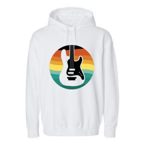 Electric Guitar Retro Sunset Garment-Dyed Fleece Hoodie