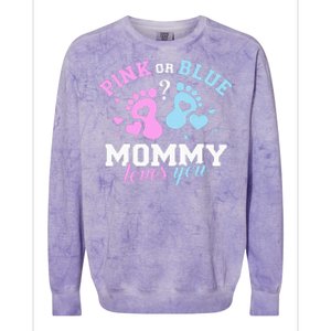 Exciting Gender Reveal Surprise for Expecting Mothers Colorblast Crewneck Sweatshirt