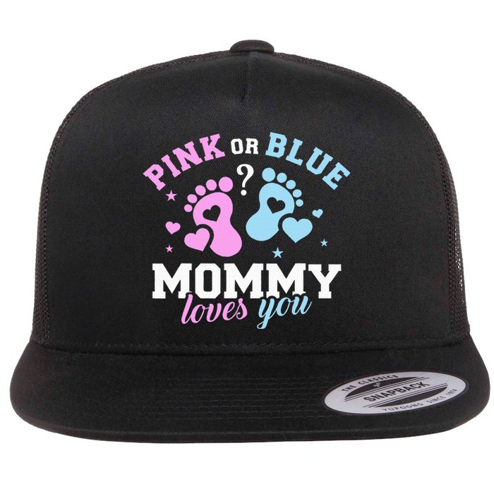 Exciting Gender Reveal Surprise for Expecting Mothers Flat Bill Trucker Hat