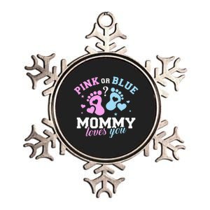 Exciting Gender Reveal Surprise for Expecting Mothers Metallic Star Ornament