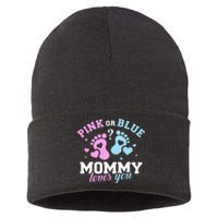 Exciting Gender Reveal Surprise for Expecting Mothers Sustainable Knit Beanie