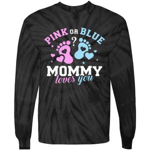 Exciting Gender Reveal Surprise for Expecting Mothers Tie-Dye Long Sleeve Shirt