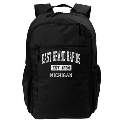 East Grand Rapids Michigan Mi Vintage Established Sports Daily Commute Backpack