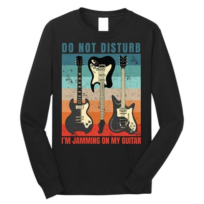 Electric Guitars Retro Sunset Long Sleeve Shirt