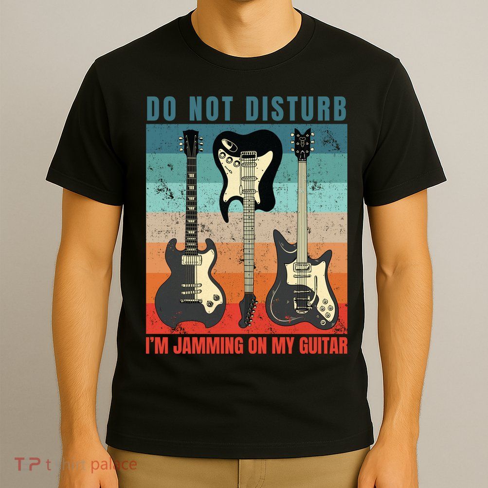 Electric Guitars Retro Sunset T-Shirt