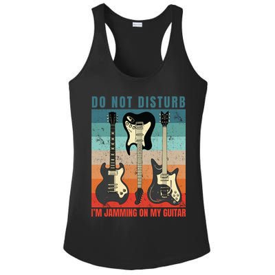 Electric Guitars Retro Sunset Ladies PosiCharge Competitor Racerback Tank