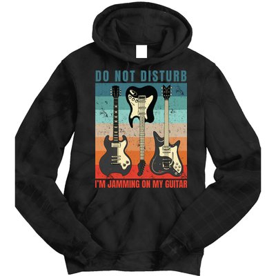 Electric Guitars Retro Sunset Tie Dye Hoodie
