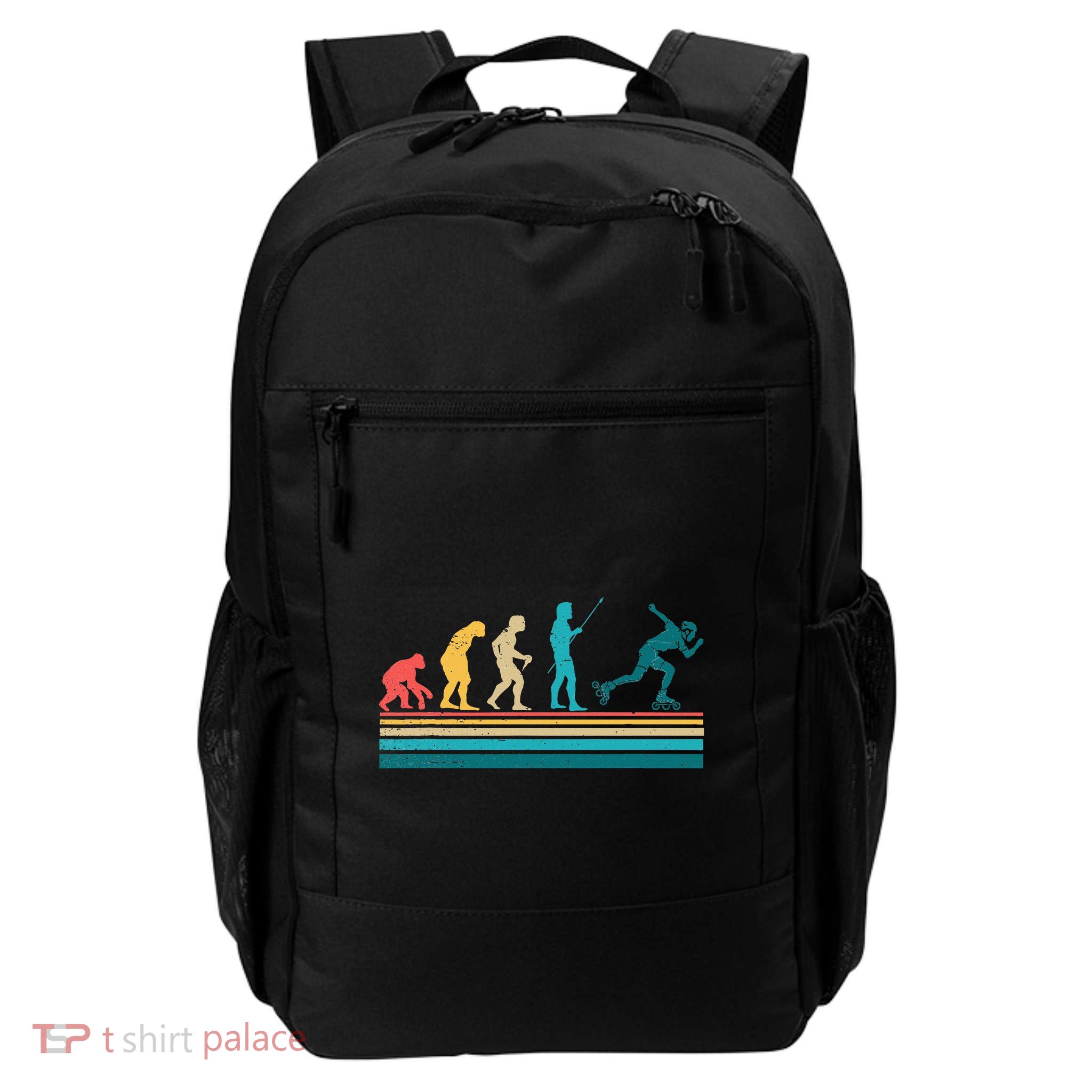 Evolution Graphic Roller Skates Roller Skating Inline Skates Daily Commute Backpack