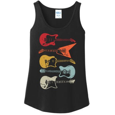 Electric Guitar Retro Acoustic Guitarist Vintage Ladies Essential Tank