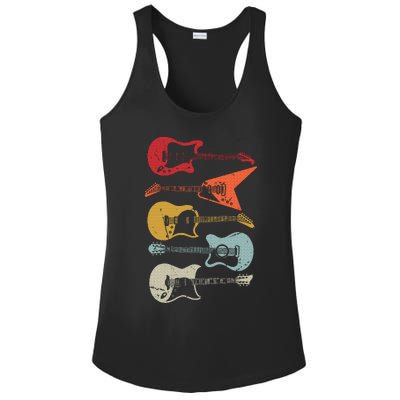 Electric Guitar Retro Acoustic Guitarist Vintage Ladies PosiCharge Competitor Racerback Tank