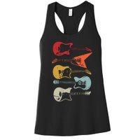 Electric Guitar Retro Acoustic Guitarist Vintage Women's Racerback Tank