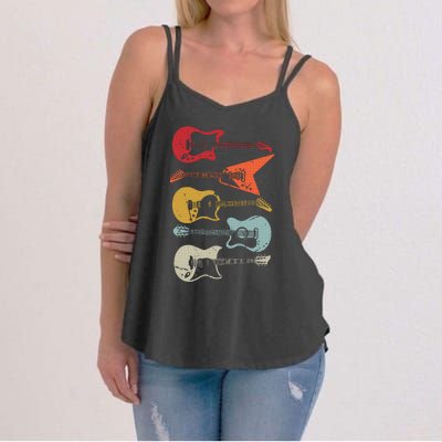 Electric Guitar Retro Acoustic Guitarist Vintage Women's Strappy Tank