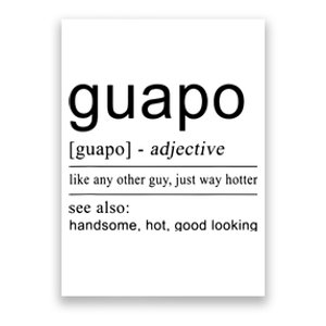 El Guapo Spanish Design For Spanish Gifts Poster