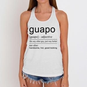 El Guapo Spanish Design For Spanish Gifts Women's Knotted Racerback Tank