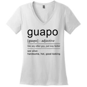 El Guapo Spanish Design For Spanish Gifts Women's V-Neck T-Shirt