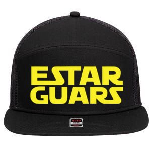 Estar Guars Shirts Funny Spanish 7 Panel Mesh Trucker Snapback Hat