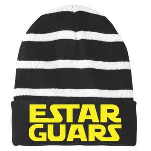 Estar Guars Shirts Funny Spanish Striped Beanie with Solid Band