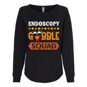 Endoscopy Gobble Squad Turkey Thanksgiving Endoscopy Tech Womens California Wash Sweatshirt