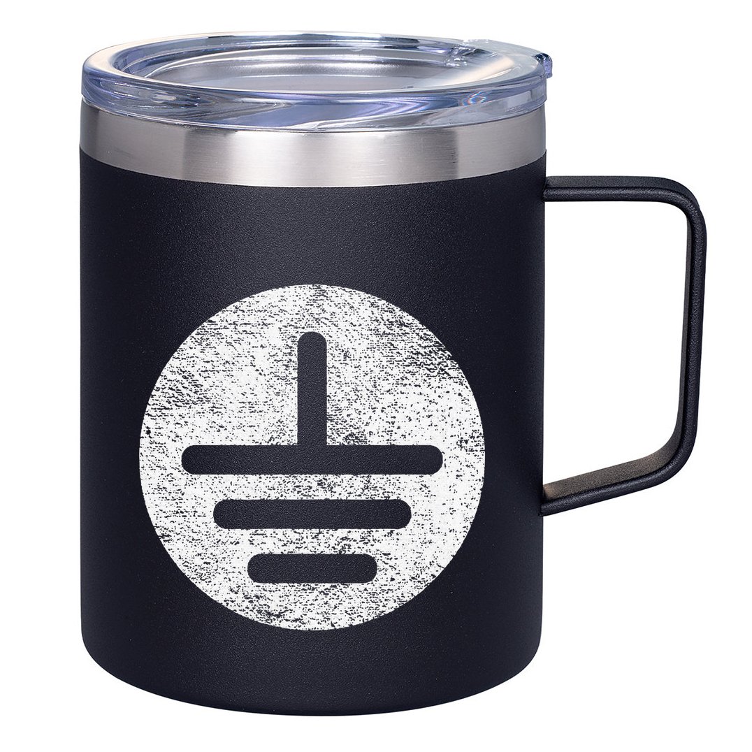 Electrical Ground Symbol Stay Grounded Electric Tech 12oz Stainless Steel Coffee Mug