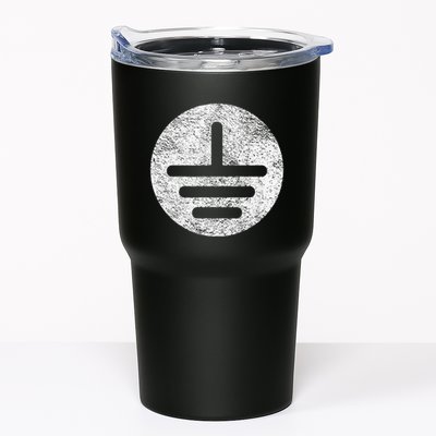 Electrical Ground Symbol Stay Grounded Electric Tech Tumbler