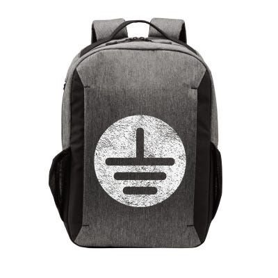 Electrical Ground Symbol Stay Grounded Electric Tech Vector Backpack