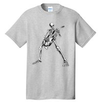 Eagerlys Guitar Skull Skeleton Playing Guitar Tall T-Shirt