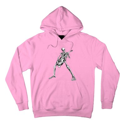 Eagerlys Guitar Skull Skeleton Playing Guitar Hoodie