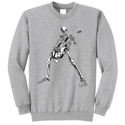 Eagerlys Guitar Skull Skeleton Playing Guitar Sweatshirt