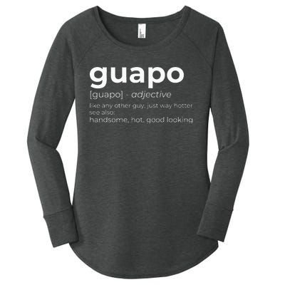 El Guapo Spanish Speakers Text Design Spanish Guapo Women's Perfect Tri Tunic Long Sleeve Shirt