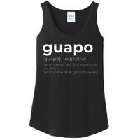 El Guapo Spanish Speakers Text Design Spanish Guapo Ladies Essential Tank