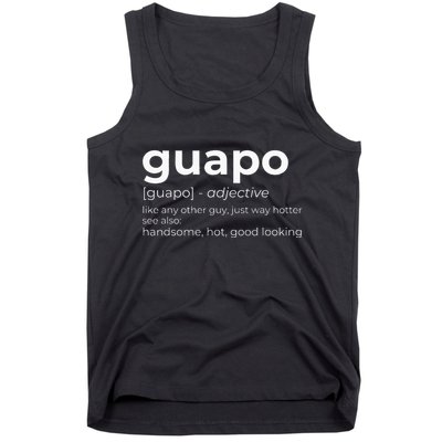 El Guapo Spanish Speakers Text Design Spanish Guapo Tank Top