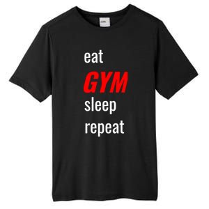 Eat Gym Sleep Repeat Workout Funny Fitness Cute Gift Tall Fusion ChromaSoft Performance T-Shirt