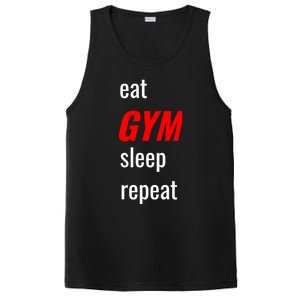 Eat Gym Sleep Repeat Workout Funny Fitness Cute Gift PosiCharge Competitor Tank