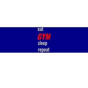 Eat Gym Sleep Repeat Workout Funny Fitness Cute Gift Bumper Sticker